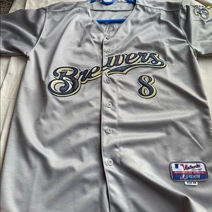 Ryan Braun , Milwaukee Brewers away Jersey.